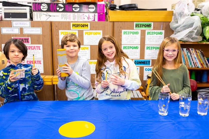 Edmondson Elementary students make homemade instruments